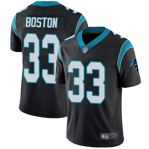Carolina Panthers Limited Black Youth Tre Boston Home Jersey NFL Football #33 Vapor Untouchable->women nfl jersey->Women Jersey